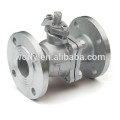 JIS Standard 2pc Flanged Ends Valve à bille flottante